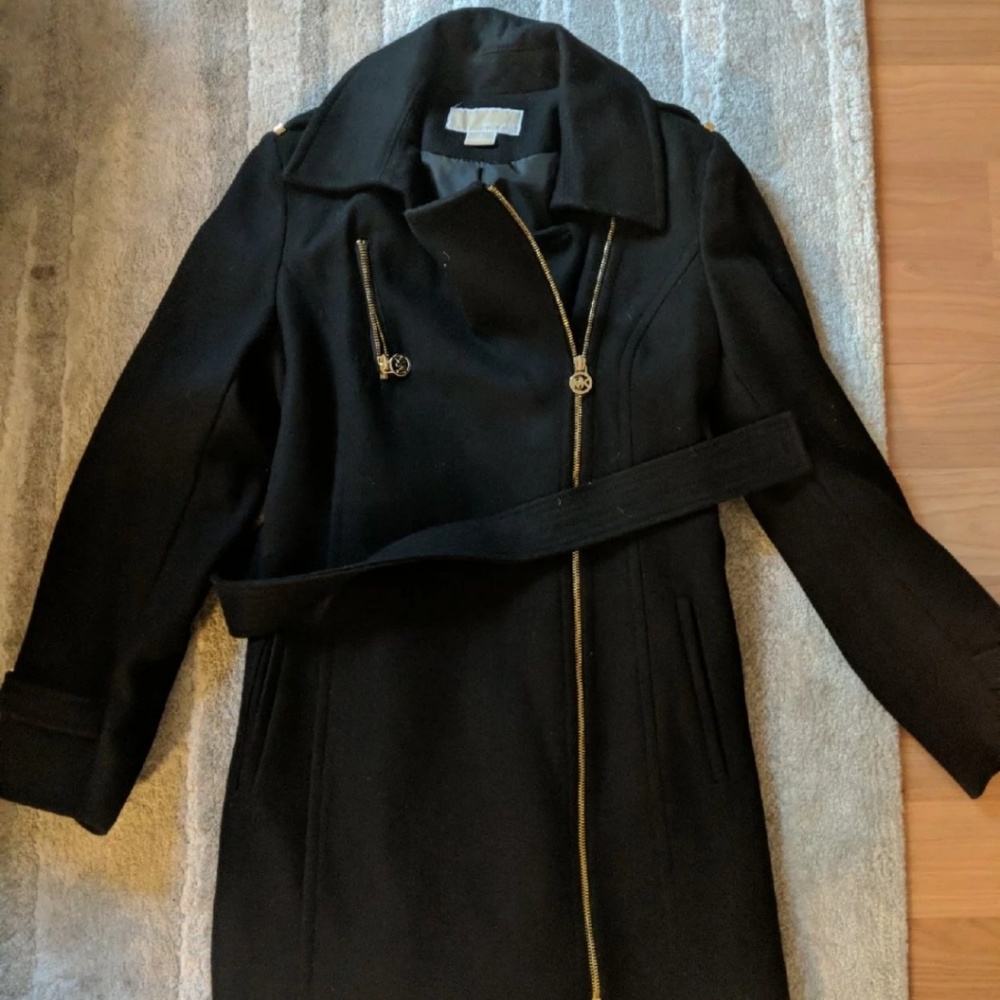 Long Black MK Peacoat